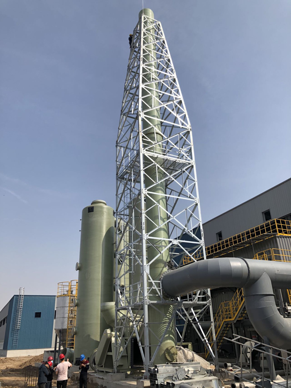 天津巴特瑞危廢項(xiàng)目（口徑DN1200mm,高25m)